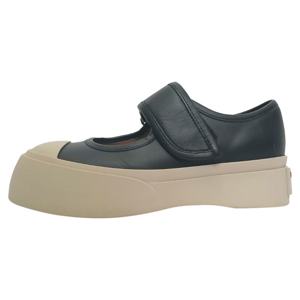 Marni Pablo Mary-Jane Sneakers in Black Nappa Calf Leather - Picture 4 of 11
